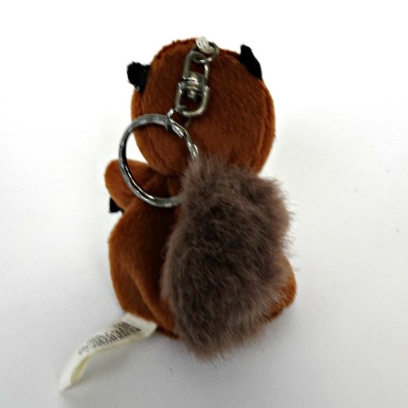 Groundhog Squirrel Beaver Backpack Key Ring Plush - Picture 6 of 6